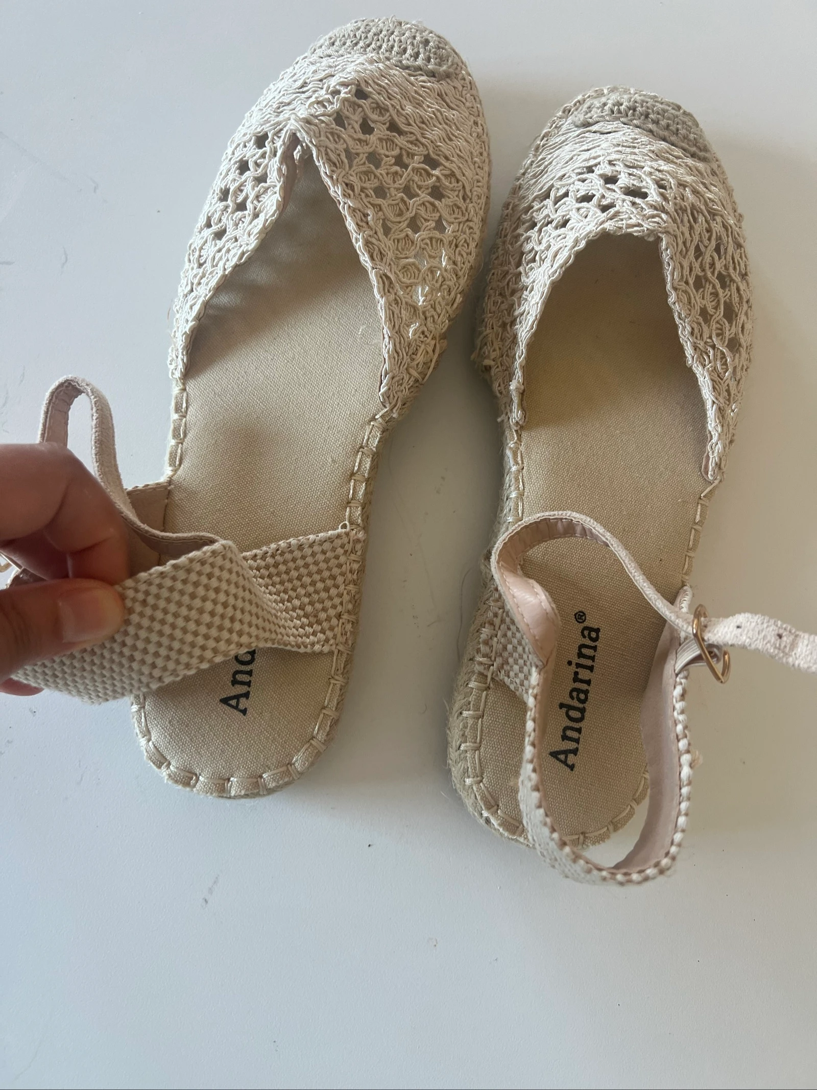 Alpargatas beige pour femme – photo 4
